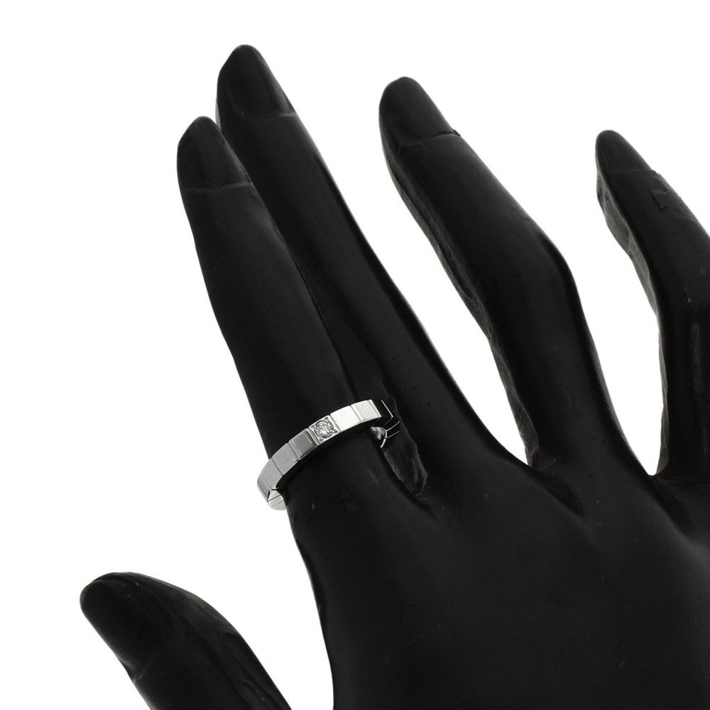 CARTIER 18k White Gold Diamond Lanier Ring - Picture 7 of 10